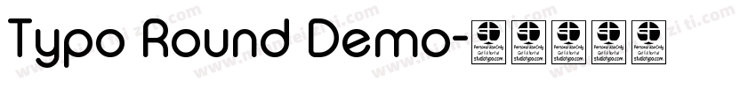Typo Round Demo字体转换